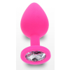 plug bijou diamond booty m 7 x 35cm rose 2