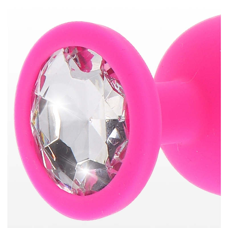 plug bijou diamond booty m 7 x 35cm rose 3