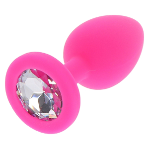 plug bijou diamond booty m 7 x 35cm rose