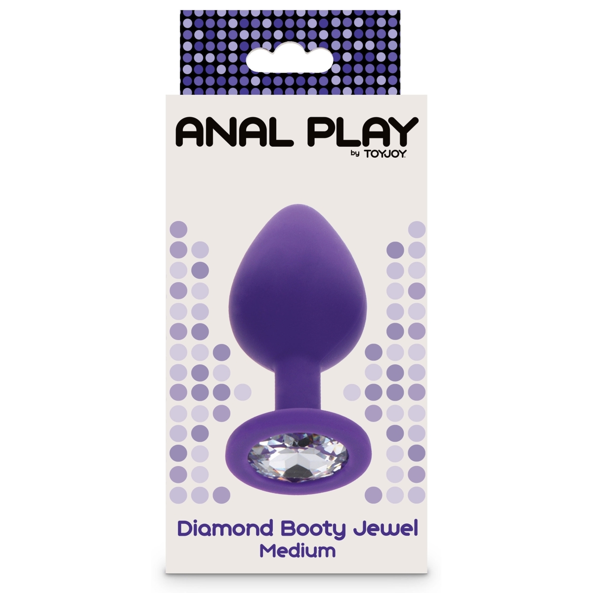 plug bijou diamond booty m 7 x 35cm violet 1