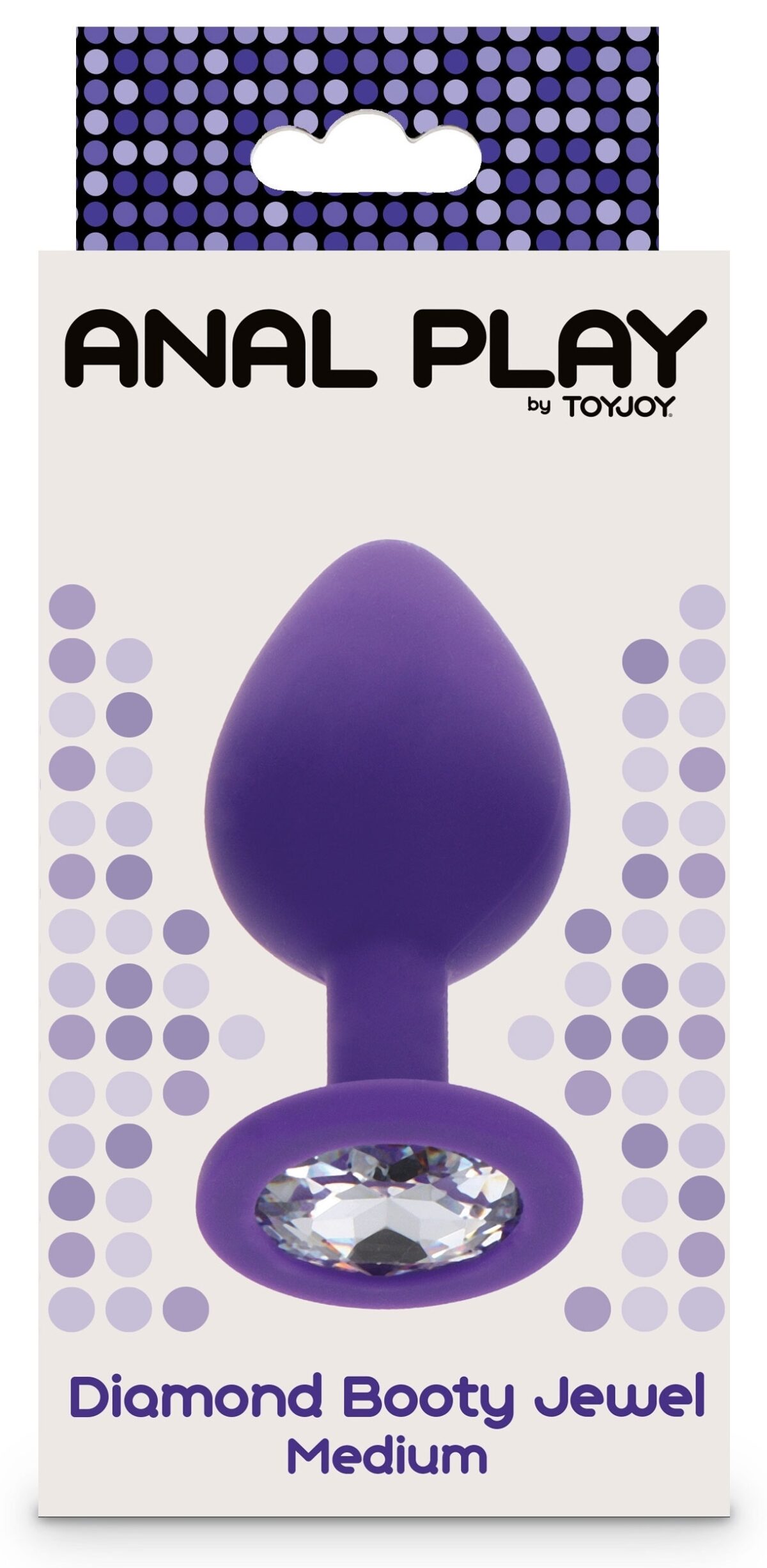 plug bijou diamond booty m 7 x 35cm violet 1
