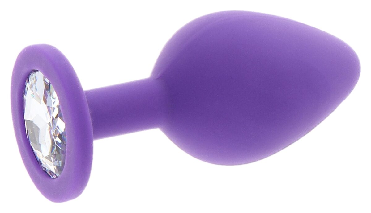 plug bijou diamond booty m 7 x 35cm violet