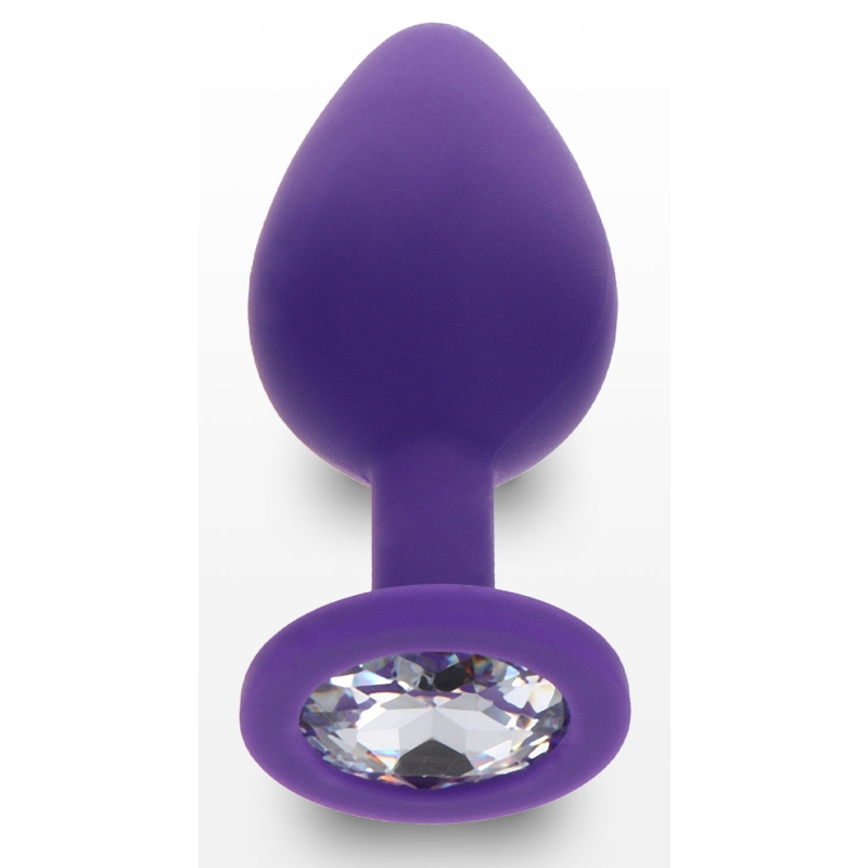 plug bijou diamond booty m 7 x 35cm violet 2