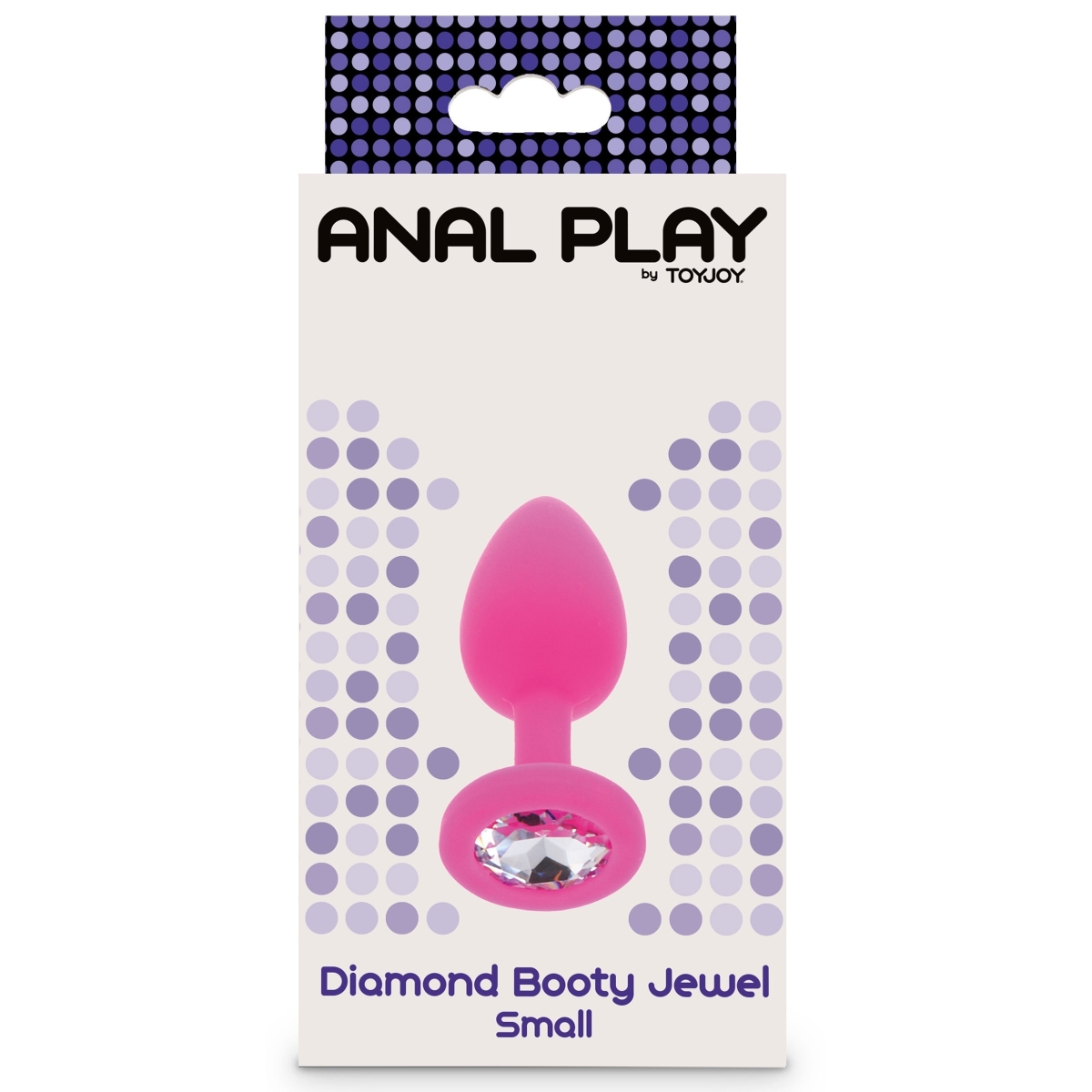 plug bijou diamond booty s 6 x 28cm rose 1