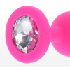 plug bijou diamond booty s 6 x 28cm rose 3