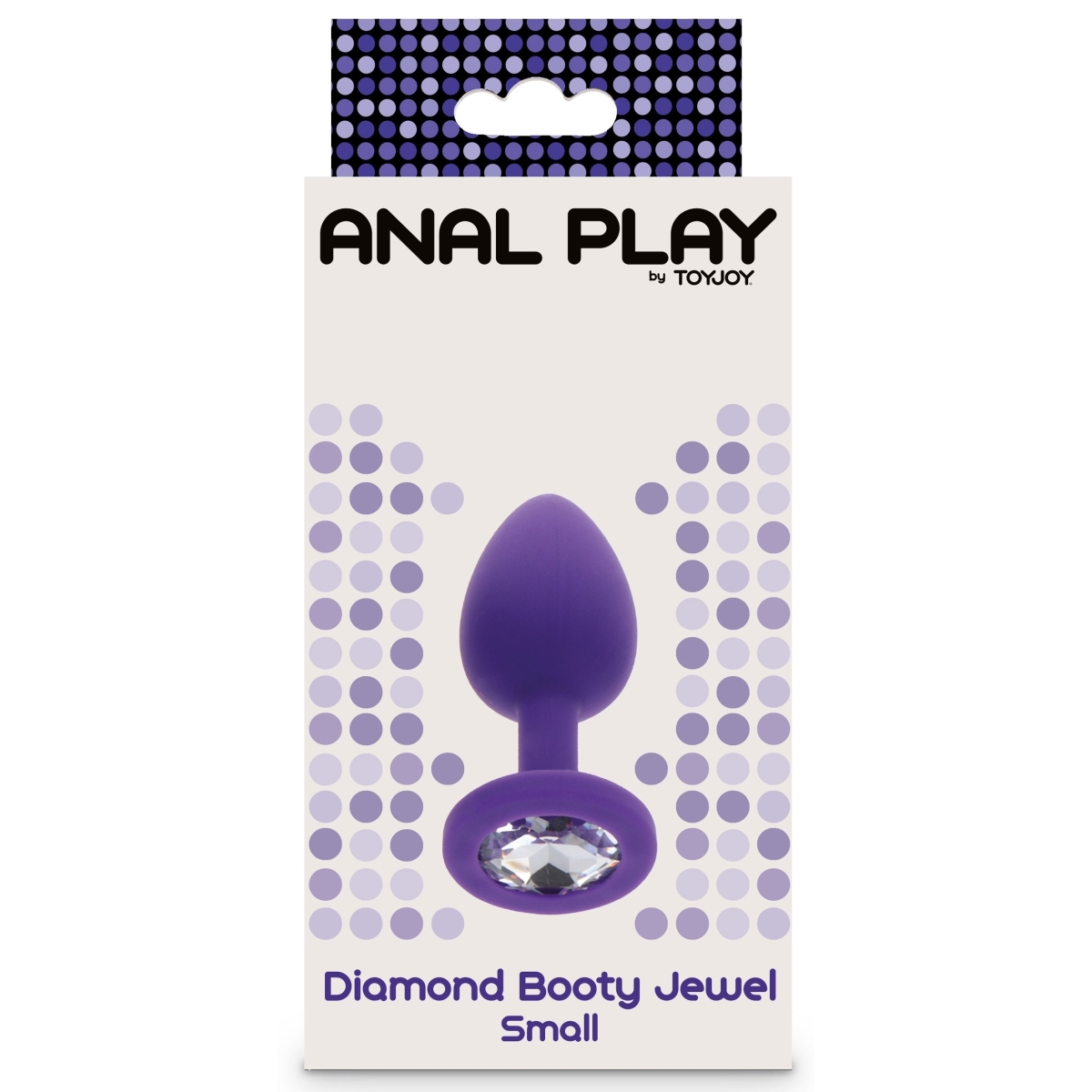 plug bijou diamond booty s 6 x 28cm violet 1