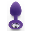 plug bijou diamond booty s 6 x 28cm violet 2