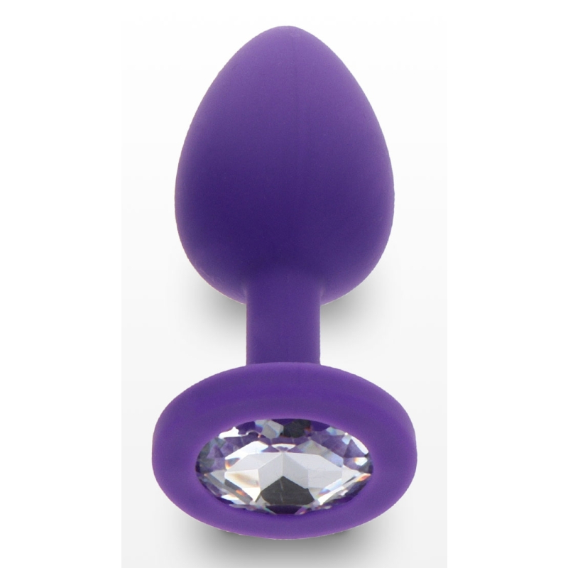 plug bijou diamond booty s 6 x 28cm violet 2