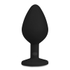 plug bijou diamond noir 7 x 33cm 2