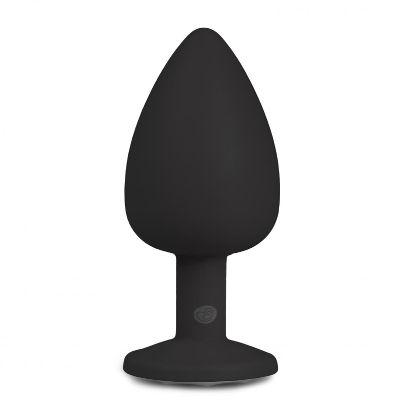 plug bijou diamond noir 8 x 4cm 2