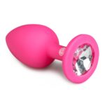 plug bijou diamond rose 6 x 27cm