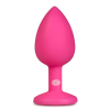 plug bijou diamond rose 6 x 27cm 2