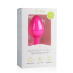 plug bijou diamond rose 7 x 33cm 1