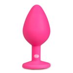 plug bijou diamond rose 7 x 33cm 2