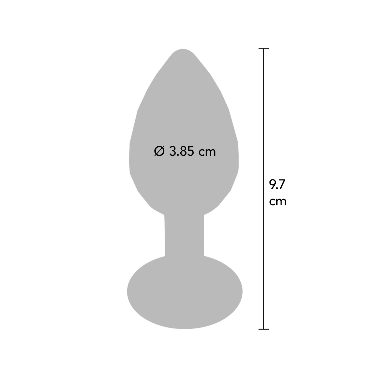 plug bijou disco diamond l 85 x 38 cm 4