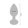 plug bijou disco diamond m 7 x 33 cm 4