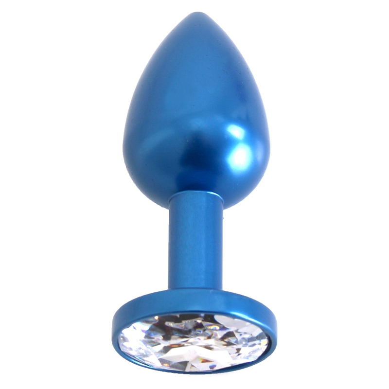 plug bijou en alu gem light 6 x 28 cm bleu 1