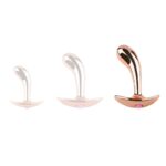 plug bijou en metal incurve l 12 x 35cm