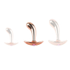 plug bijou en metal incurve m 9 x 28cm