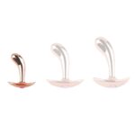 plug bijou en metal incurve s 7 x 2cm