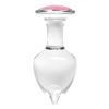 plug bijou en verre diamond glassy l 85 x 4cm 1