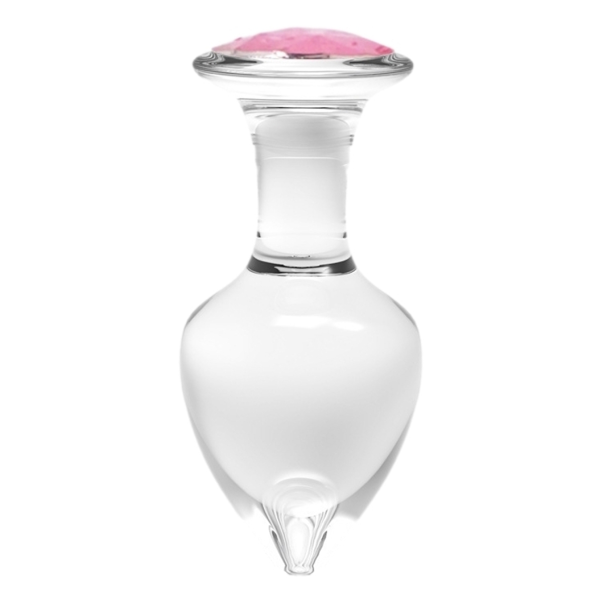 plug bijou en verre diamond glassy l 85 x 4cm 1