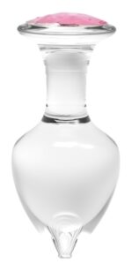 plug bijou en verre diamond glassy l 85 x 4cm 1