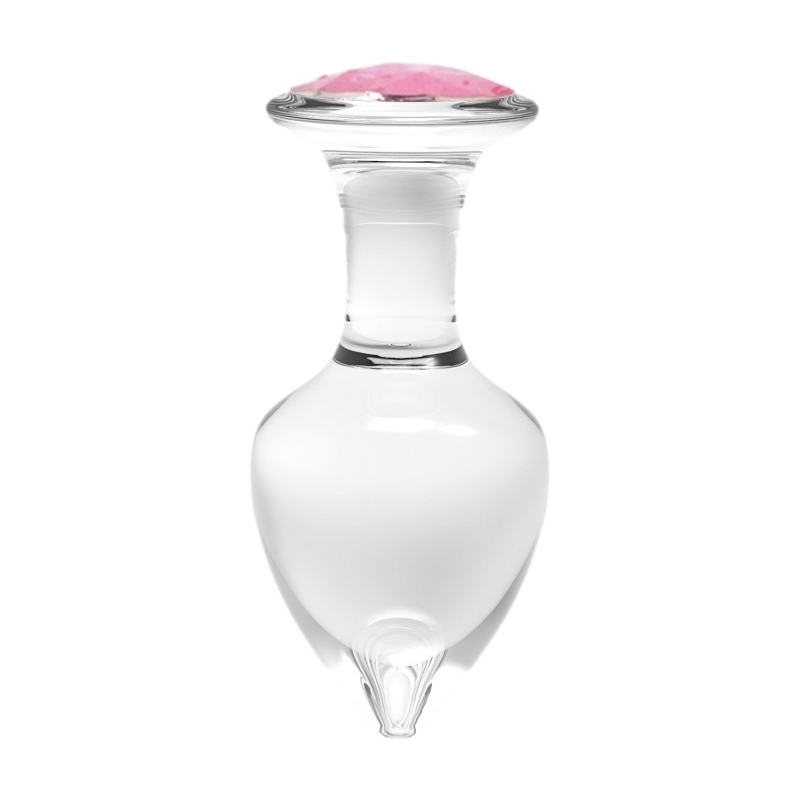 plug bijou en verre diamond glassy l 85 x 4cm 1