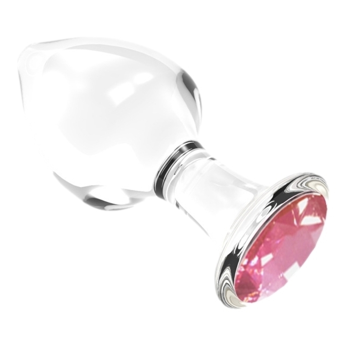 plug bijou en verre diamond glassy l 85 x 4cm 2