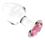 plug bijou en verre diamond glassy l 85 x 4cm 2