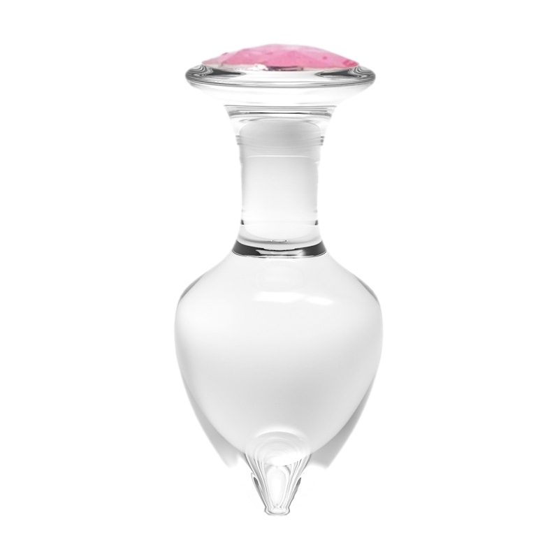 plug bijou en verre diamond glassy m 75 x 34cm 1
