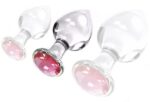 plug bijou en verre diamond glassy m 75 x 34cm