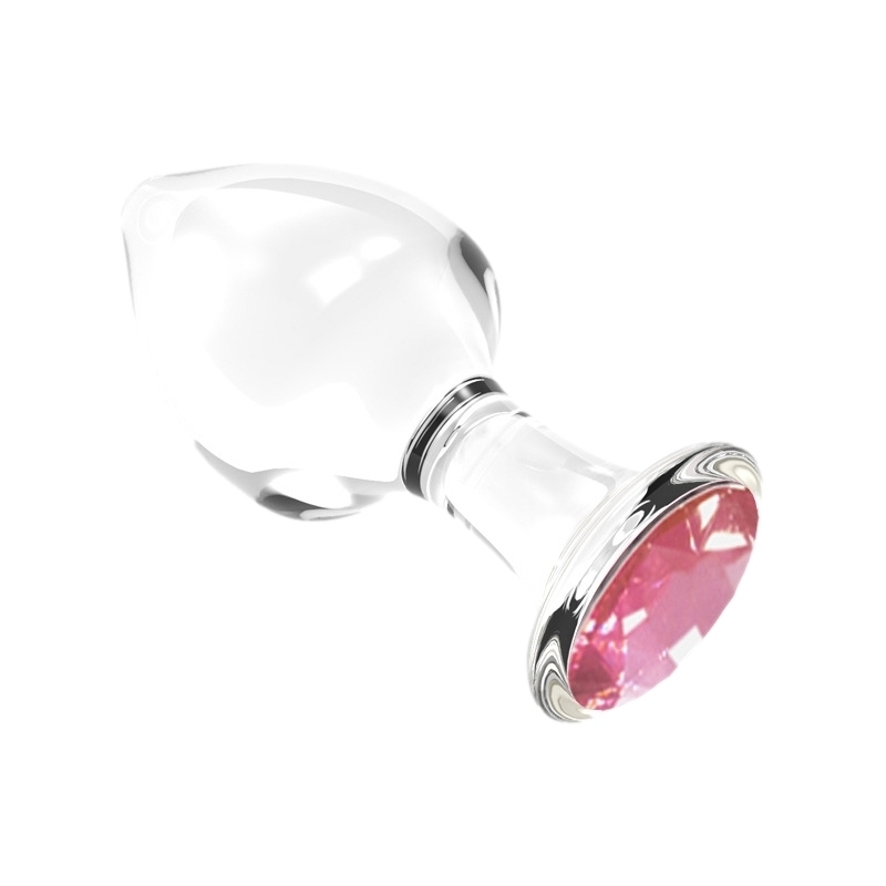 plug bijou en verre diamond glassy m 75 x 34cm 2