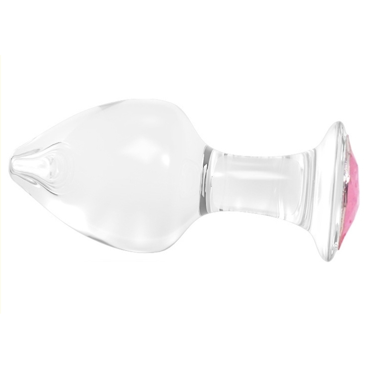 plug bijou en verre diamond glassy s 65 x 27cm 2