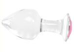 plug bijou en verre diamond glassy s 65 x 27cm 2
