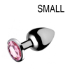 plug bijou gem rose 65 x 27 cm