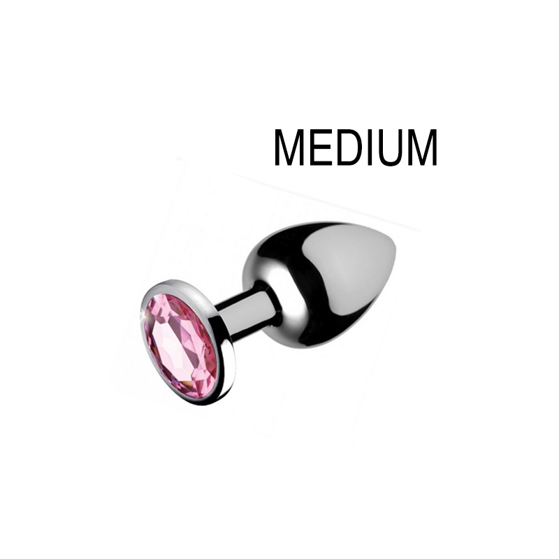 plug bijou gem rose 7 x 34 cm