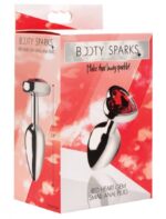 plug bijou heart gem rouge 65 x 27 cm 1