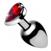 plug bijou heart gem rouge 7 x 34 cm 2