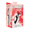 plug bijou heart gem rouge 8 x 4 cm 1