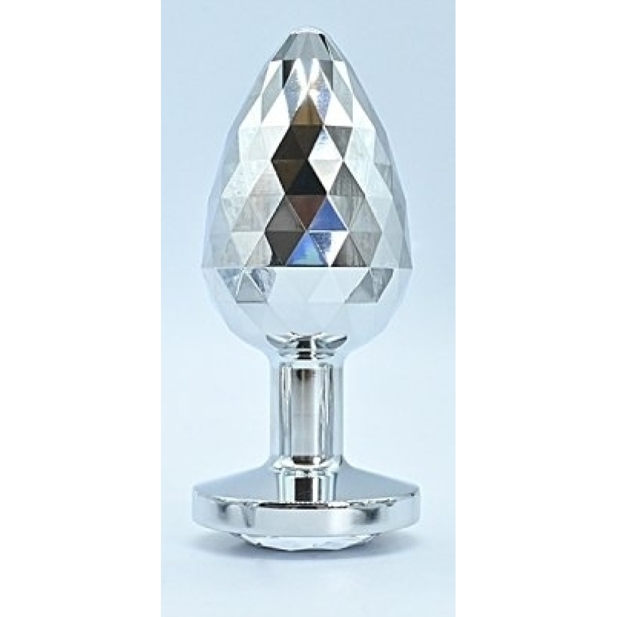 plug bijou ikonik diamond l 8 x 4 cm argent 1