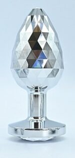 plug bijou ikonik diamond l 8 x 4 cm argent 1
