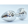plug bijou ikonik diamond l 8 x 4 cm argent 2
