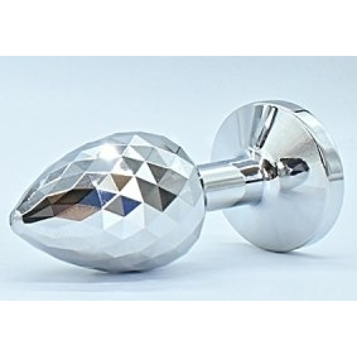 plug bijou ikonik diamond l 8 x 4 cm argent 2