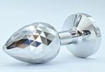 plug bijou ikonik diamond l 8 x 4 cm argent 2