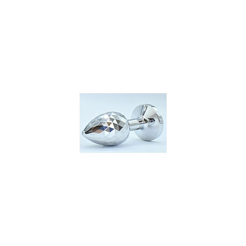 plug bijou ikonik diamond l 8 x 4 cm argent 2