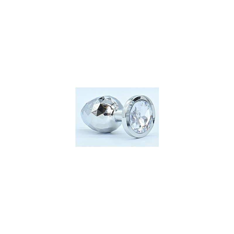 plug bijou ikonik diamond l 8 x 4 cm argent 3