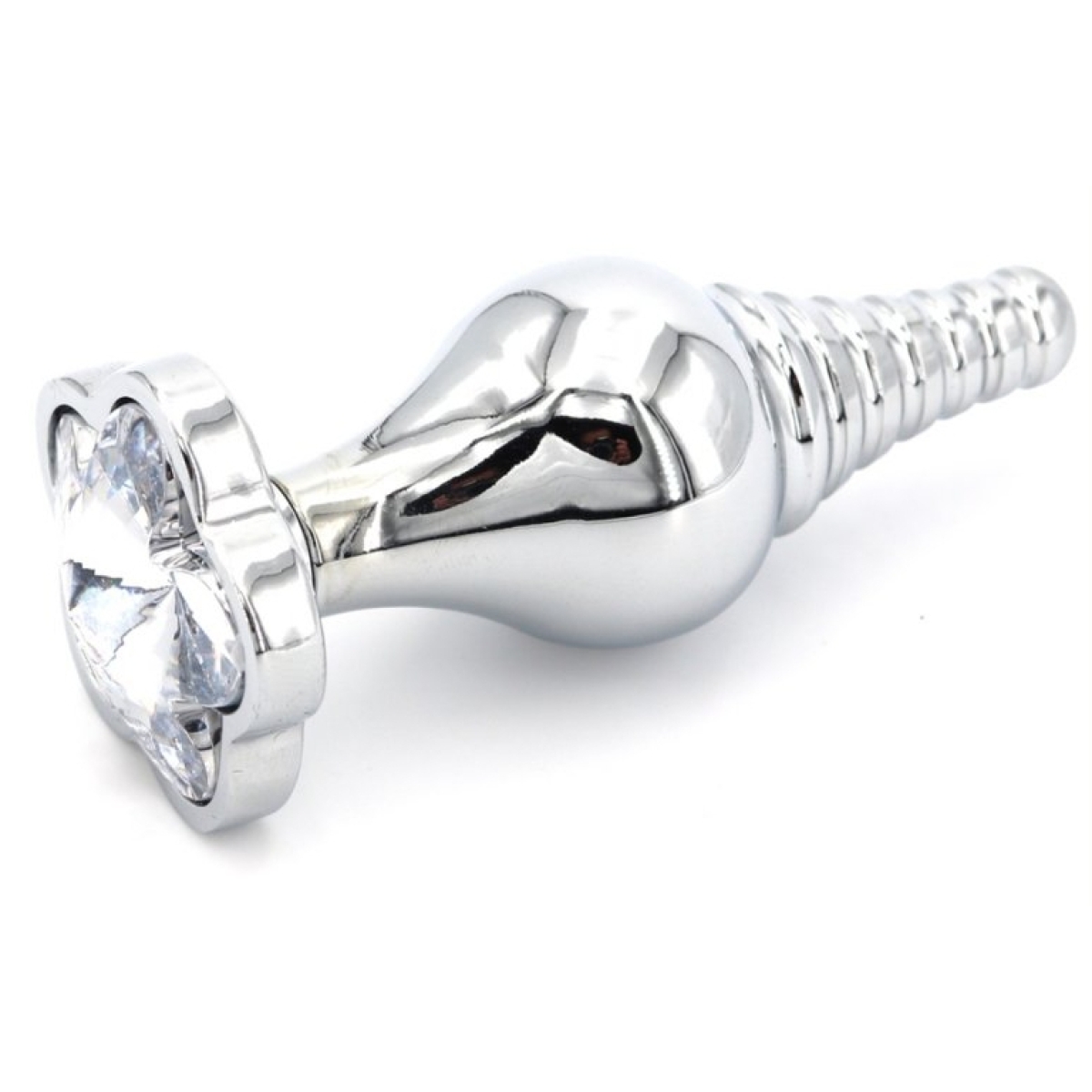 plug bijou leaf 7 x 27cm transparent 1