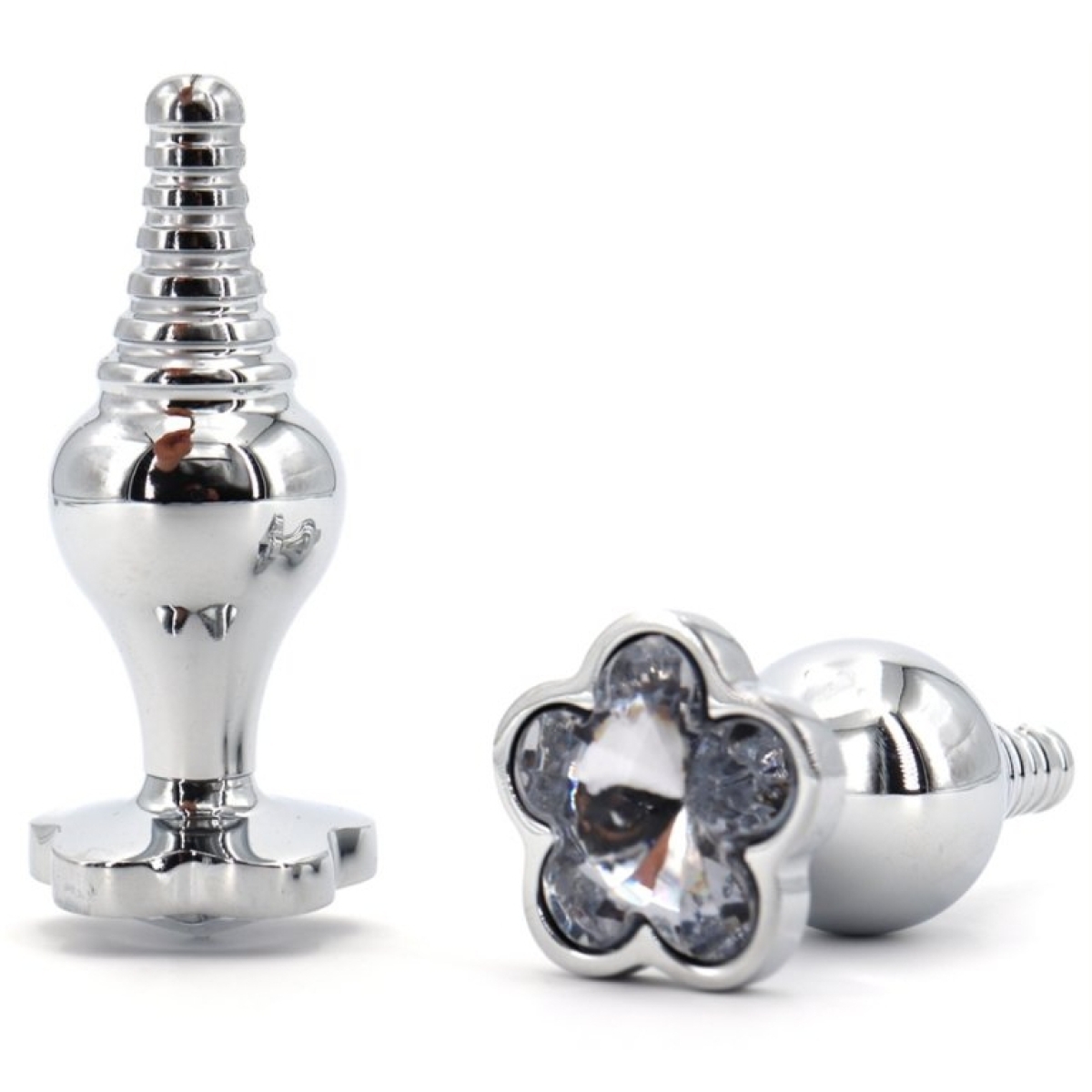 plug bijou leaf 7 x 27cm transparent