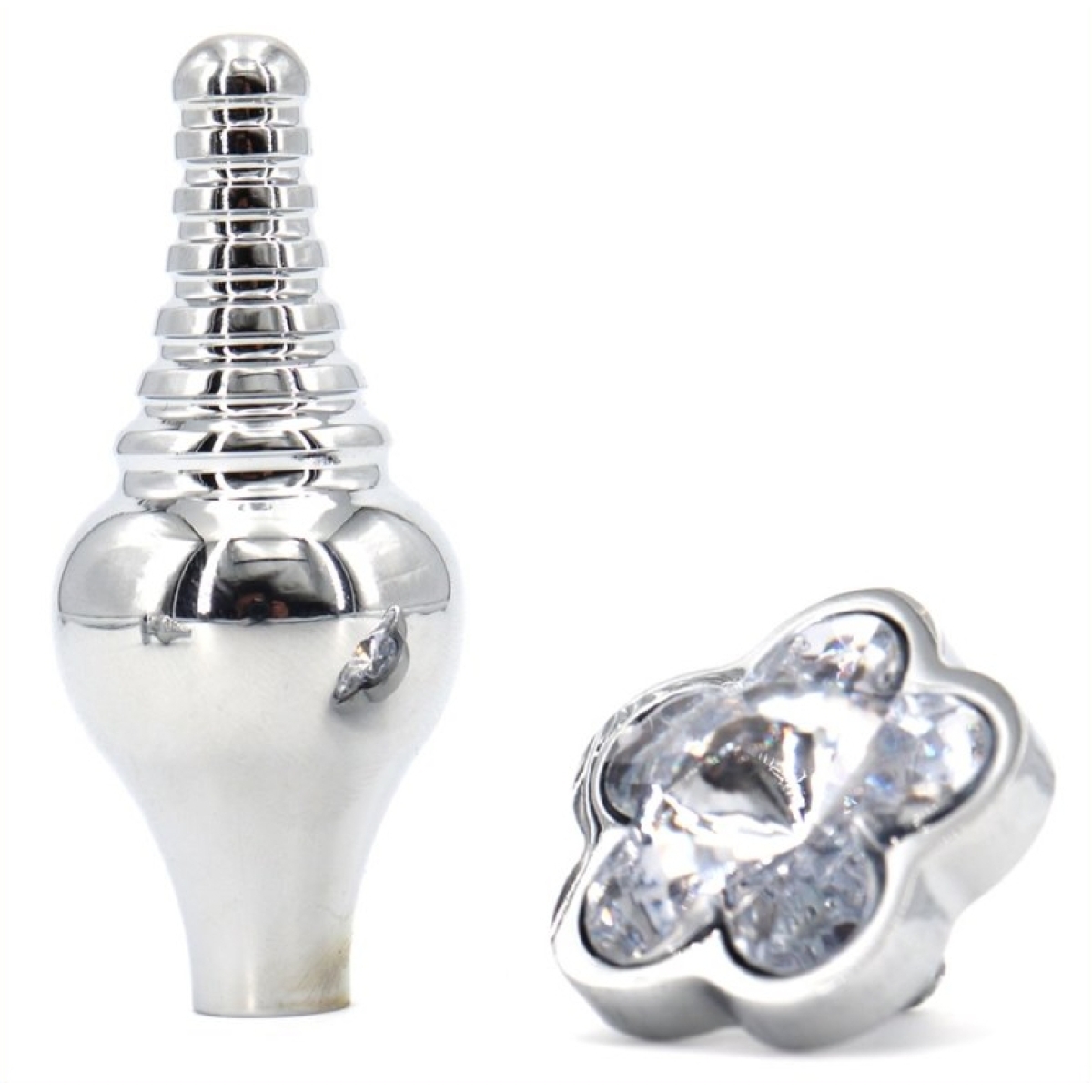 plug bijou leaf 7 x 27cm transparent 6